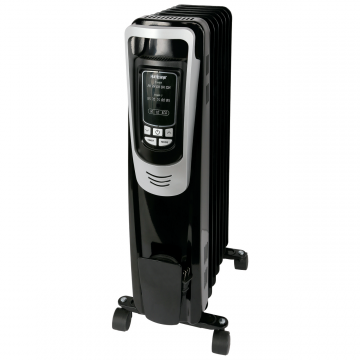 Hurricane® Heatwave Oil-Filled Whole Room Radiant Heater with Digital Display and Remote - 1500W